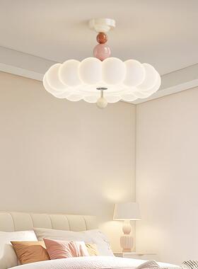 油风室吊灯法式中古全卧光奶谱护眼现代简卧约儿童房220灯主吸顶