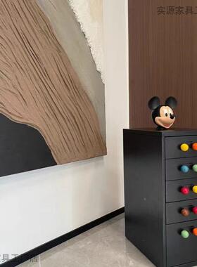 铁艺客收纳柜AL100628厅孩卧室少女多抽层屉柜女可爱斗柜落地式组