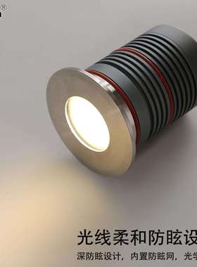 新款ZWPLED地埋防水灯尘工防程景观地面墙12面24vIP67室外超亮