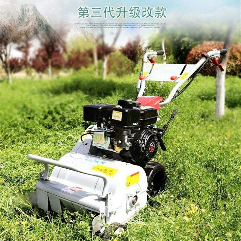 用手推式草碎还田机汽油割草机油果CRK园家碎草机园林柴除草机自
