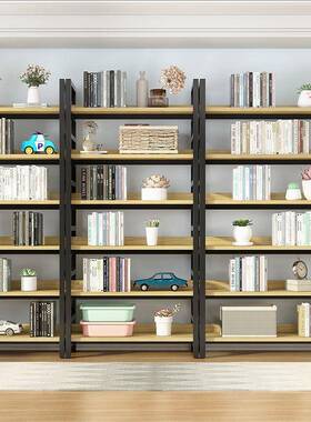 书架置物落地家架用钢木层货架架多客厅展示架简易书柜收XEZ纳储