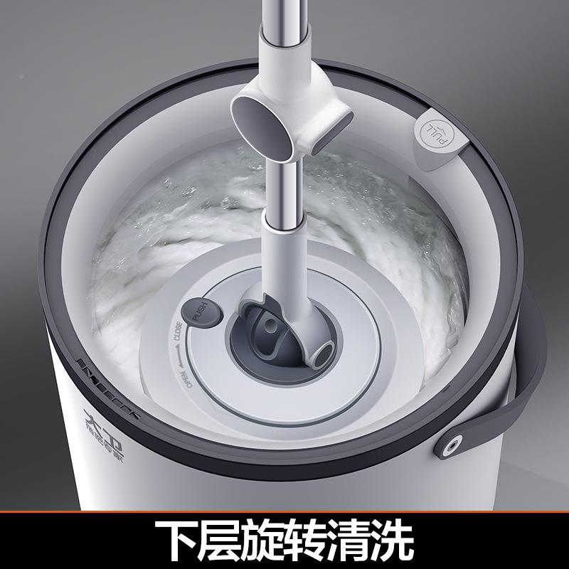 卫免手洗拖把拖家用旋转202桶大5新款懒人桶一拖墩布净单自动371