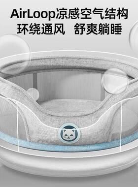狗窝春夏季宠简透约气网圆窝中小型犬半封眼2505MSML闭式狗床猫窝