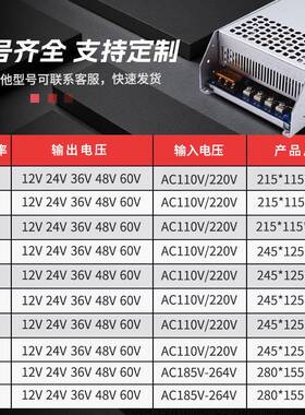 工业5化36V开ABA关电源36V411.7A步00W电机进机工控设备稳压电源