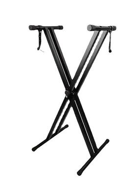 拆装双管电子琴架ZIT琴X型架可折叠升降古筝架琴层双电子钢支架