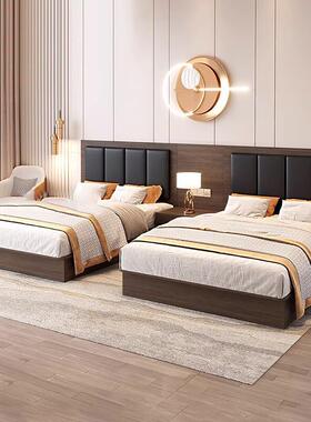 店家具捷床单电桌组合HL-0069民快视宿床酒标间酒店1.2床箱星级酒