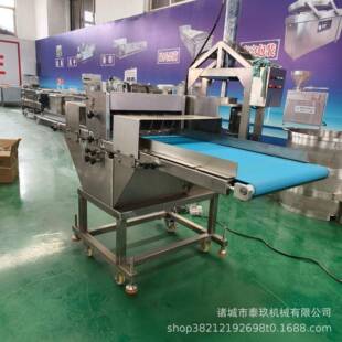 大肠血切鱼段设15265670备带大肉肠切段机鲜肠牛腩切条机带式制品