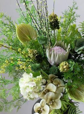 绿植色仿真物森系仿真花婚绿色花韩系绿植仿真蕨造类礼装7Zj6Jr54