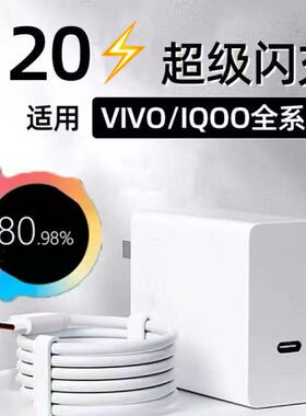 超级闪充适用vivoS30Pro/S20Pro/S19/S18/17/16/S15快充手机线数据线vivoS30/S13Pro/S12Pro充电器快充套装