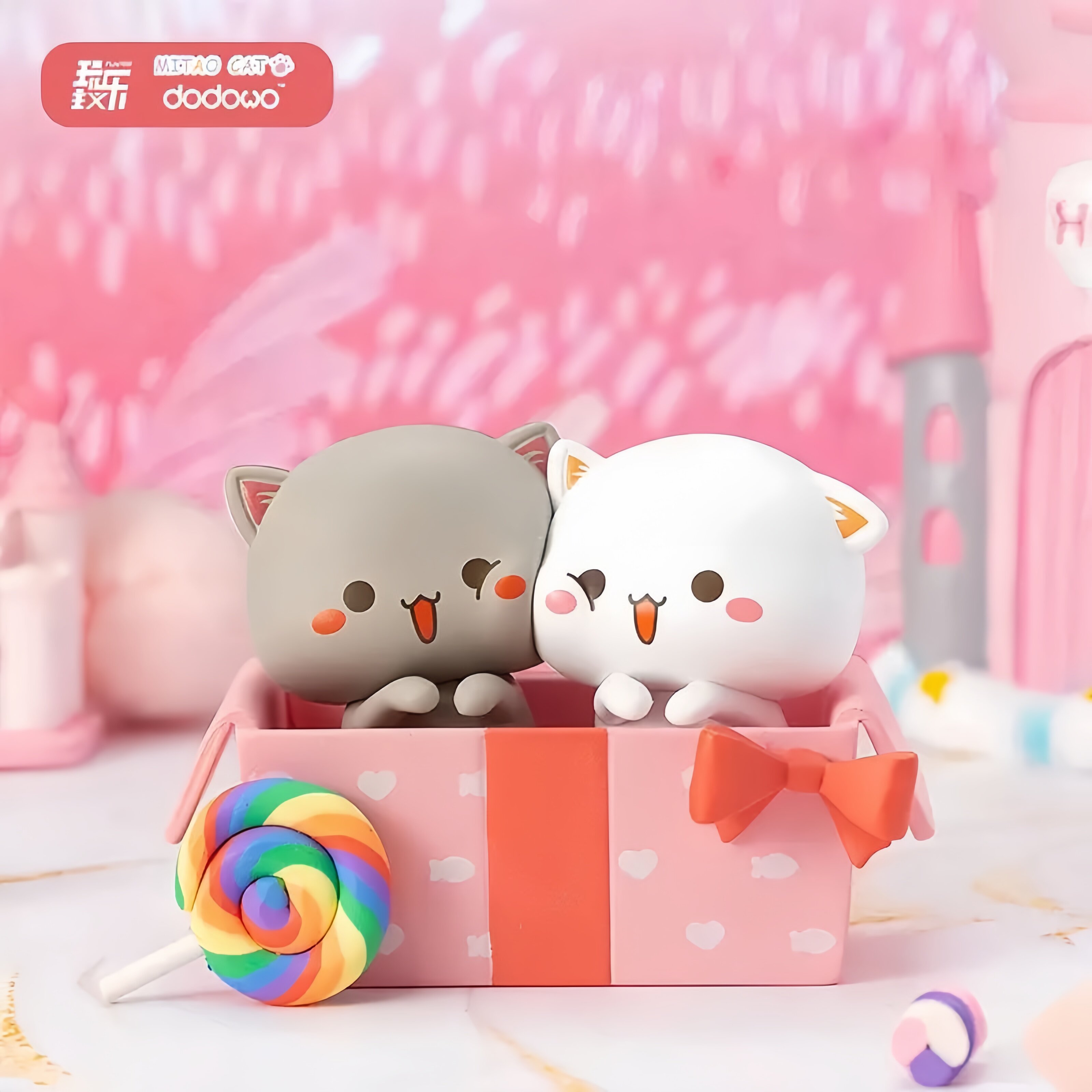 蜜桃猫第二弹系列盲盒情侣礼物