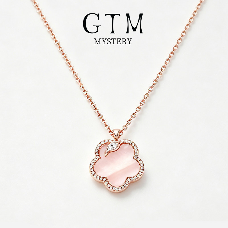 GTM樱花母贝项链925纯银轻奢百搭