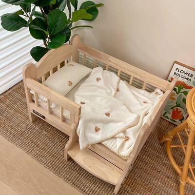 nonopet宠物猫狗垫子秋冬保暖毛毯纯棉被子枕头木床窝垫床上用品