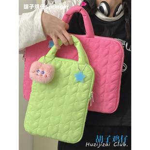 可爱少女笔电内胆包11寸iPad pro平板保护套14寸笔记本收纳包