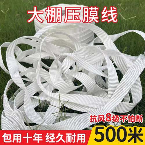 佳盈大棚专用压膜绳温室配件加厚耐磨防晒压膜线白色抗老化压膜带