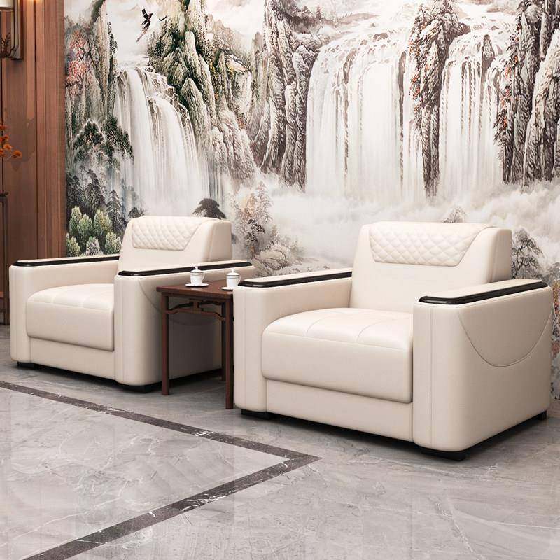 办公室接待沙发会客洽谈区新中式商务简约现代茶几组合茶台会议厅,商业/办公家具,沙发,淘宝优惠券,粉丝福利购,淘宝优惠卷