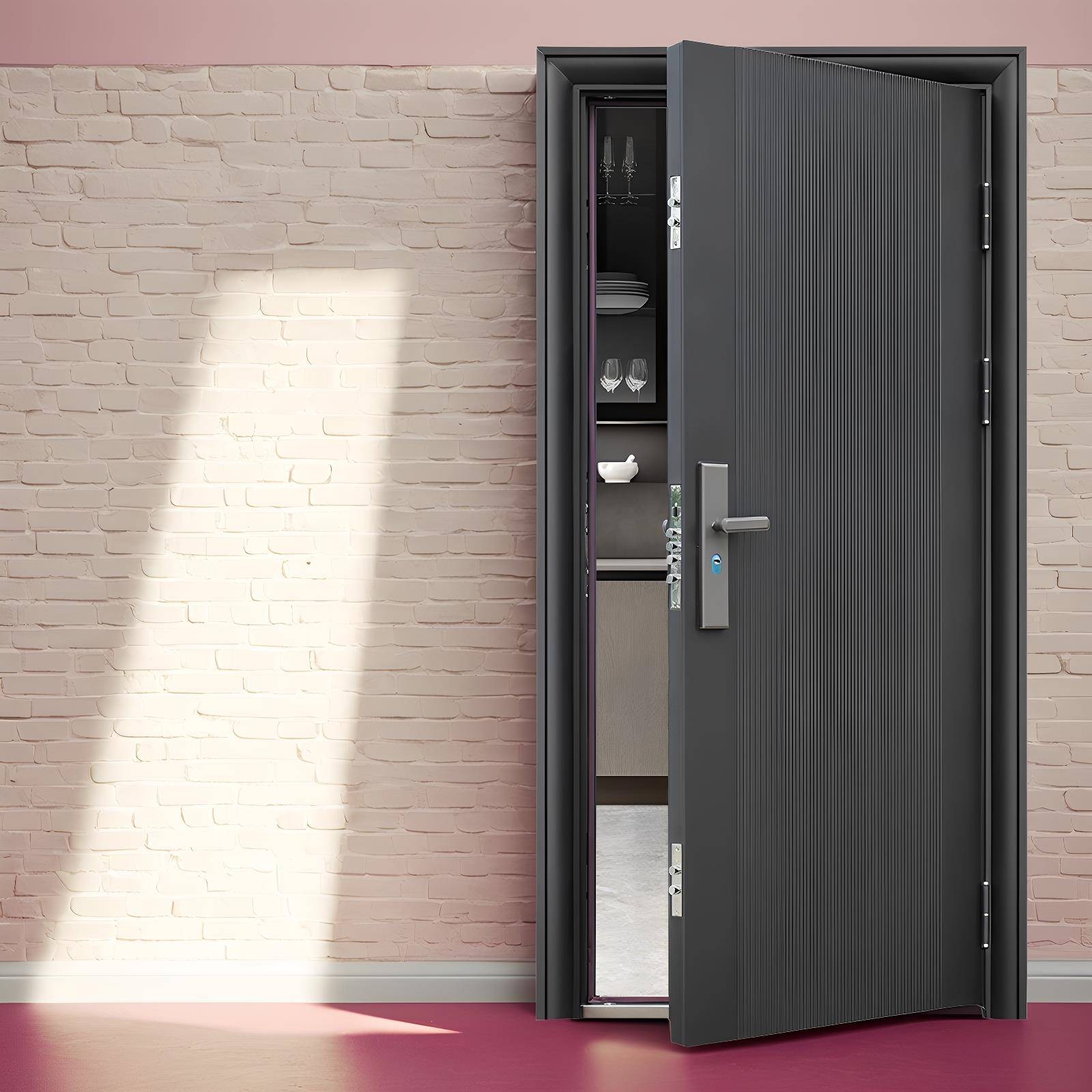 防盗门家用入户门出租屋房间门进户门钢质铁门车库门工程门子母门