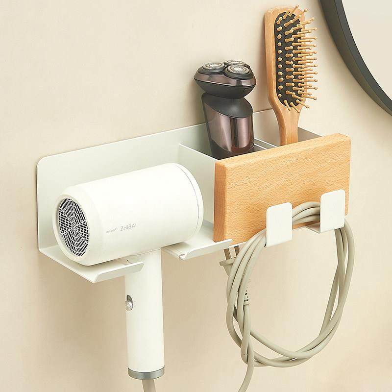 原木奶油风吹风机置物架壁挂免打孔浴室卫生间收纳吹风筒挂架支架,家庭/个人清洁工具,吹风机置物架,淘宝优惠券,粉丝福利购,淘宝优惠卷