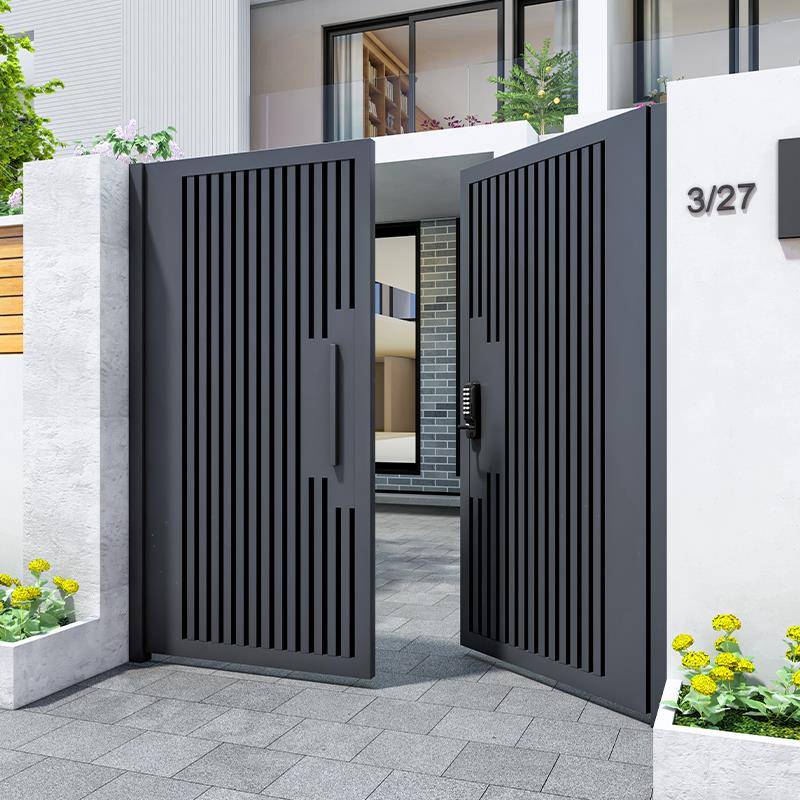 铝合金户外庭院大门院子栅栏花园别墅门不锈钢农村自建房铁艺门