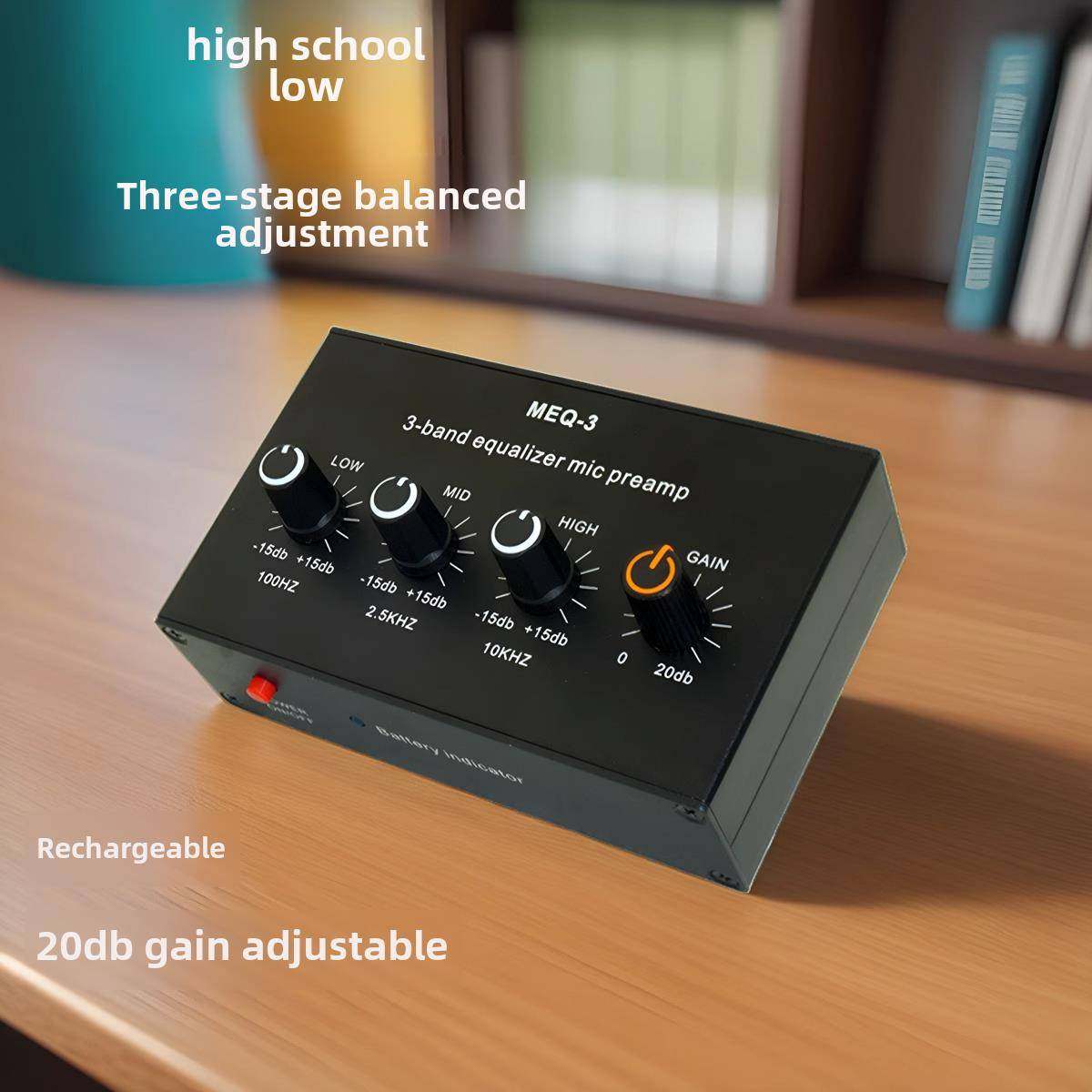 直播声卡户外音箱电容动圈麦克风话放话筒放大器高中低音调音均衡