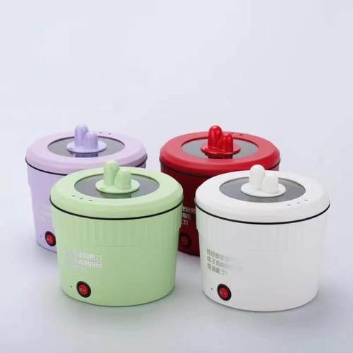 网红爆款电火锅自动加热泡面碗宿舍蒸煮炒杯式电煮锅小电煮锅不粘