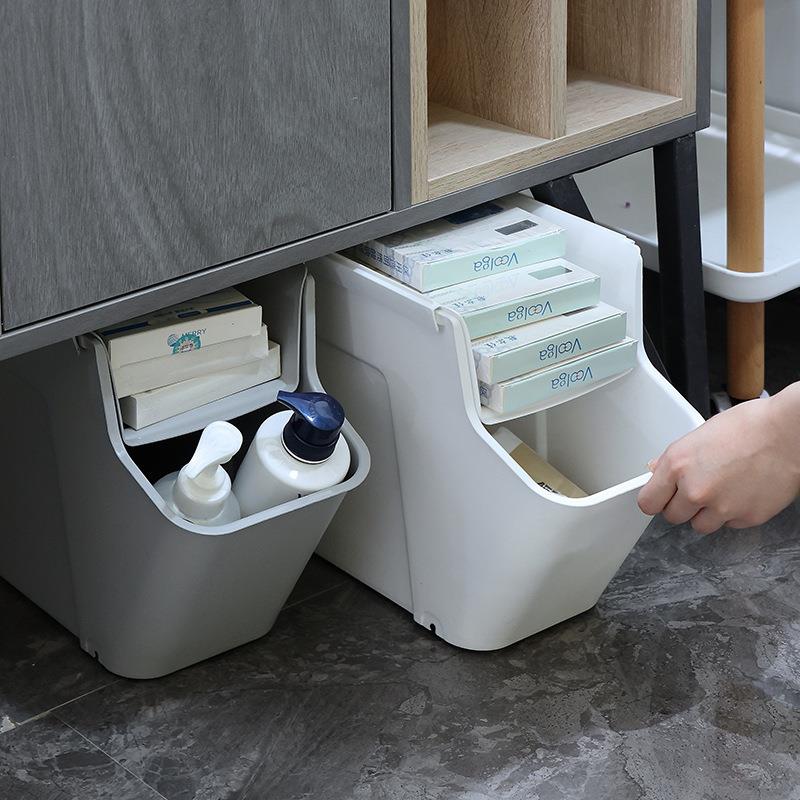 办公室收纳神器桌下置物架带轮包包收纳柜放包神器工位收纳盒