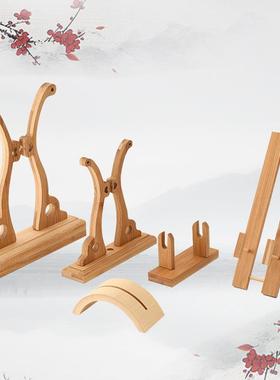 扇子底座团扇厂家制造男扇女扇架子宫扇圆扇扇托古风扇架扇座雅致