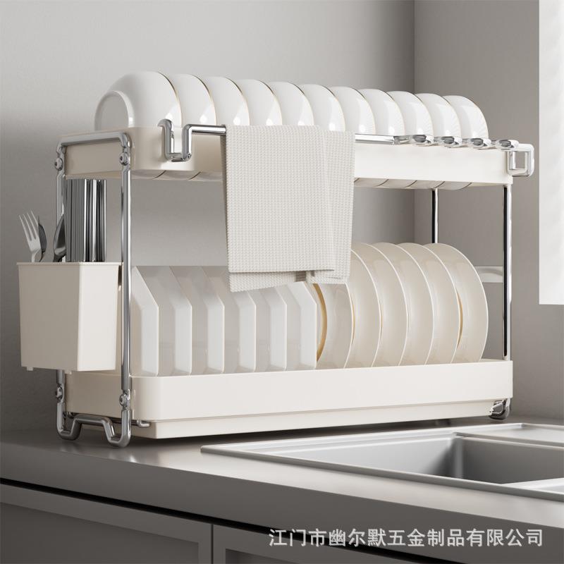 不锈钢碗架碗沥水架收纳碗碟抹布架置物架厨房碗盘筷子架碗碟架盘