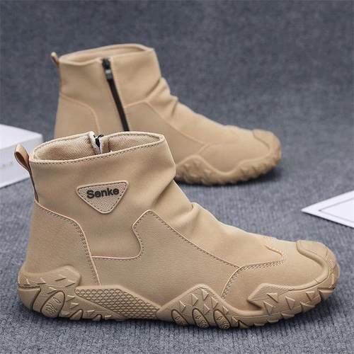 南雅优选男鞋秋冬休闲男鞋马丁鞋街头百搭潮流一脚蹬N套筒机车鞋