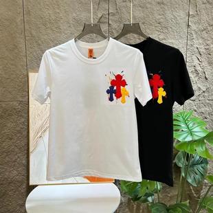 轻奢痞帅潮 绅度轩服饰SEN·DU男士 t恤短袖 夏立体印花J绣时尚 半袖