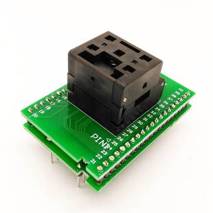 新品QFN40-0.4芯片测试座翻盖IC烧录座编程座IC549-0404