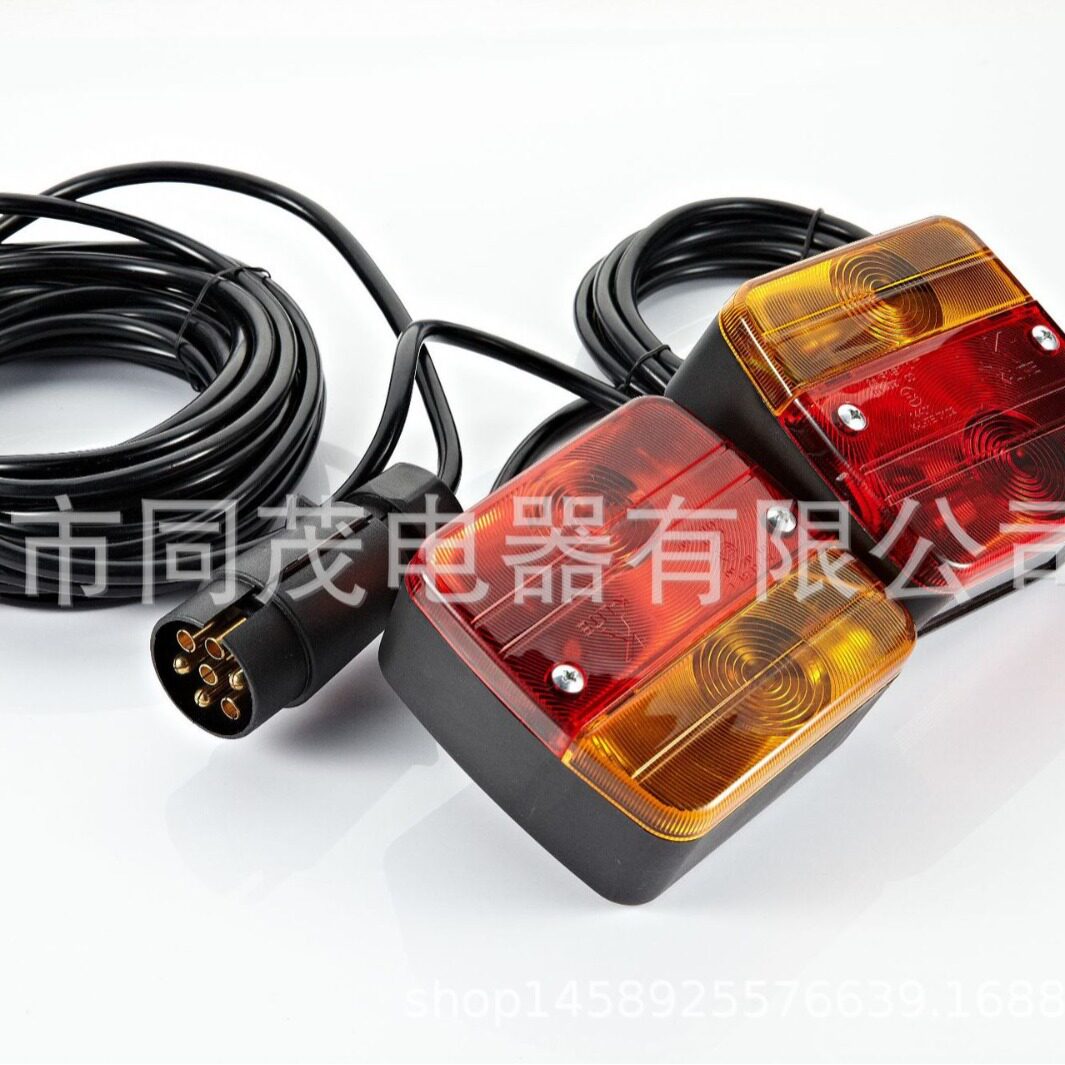 TM4010尾灯拖车配件拖车尾灯组件带牌照灯 拖挂卡车