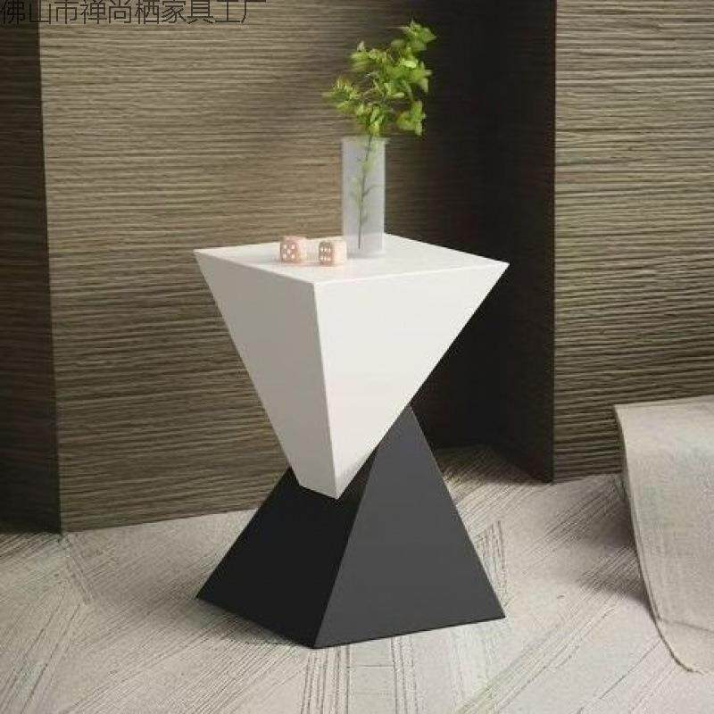 客厅家用创意轻奢茶几简约现代方型几何可移动沙发边几卧室床头柜