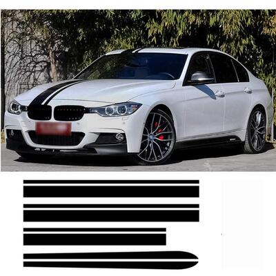 适用于宝马3系F30E90E92E93全车贴纸侧裙车贴车头车尾贴A129