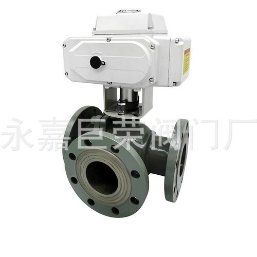不锈钢T型电动三通球阀DN40