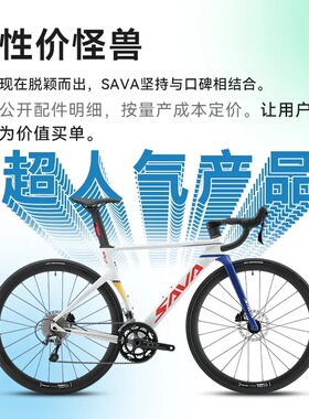 SAVA铝合金公路自行车 EX-7油压碟煞 20速弯把轻量竞赛车