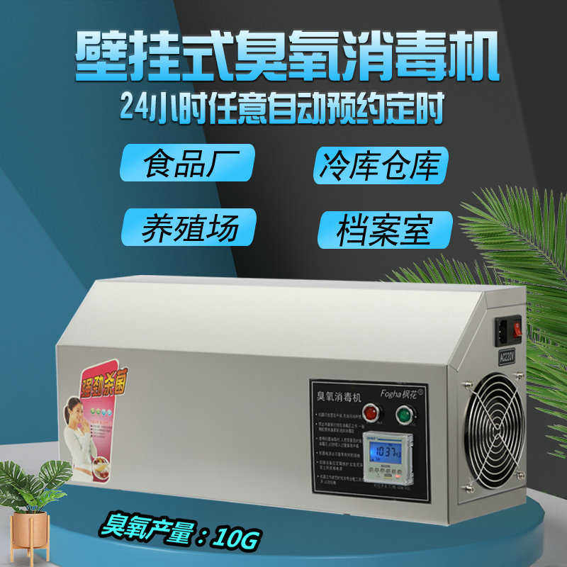 枫花10g壁挂式臭氧发生器臭氧消毒机食品厂单位学校仓库养殖场20g