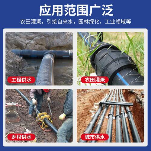 国标全新料pe管给水自来水饮用水pe20/25/32/40/50/63管供水水管