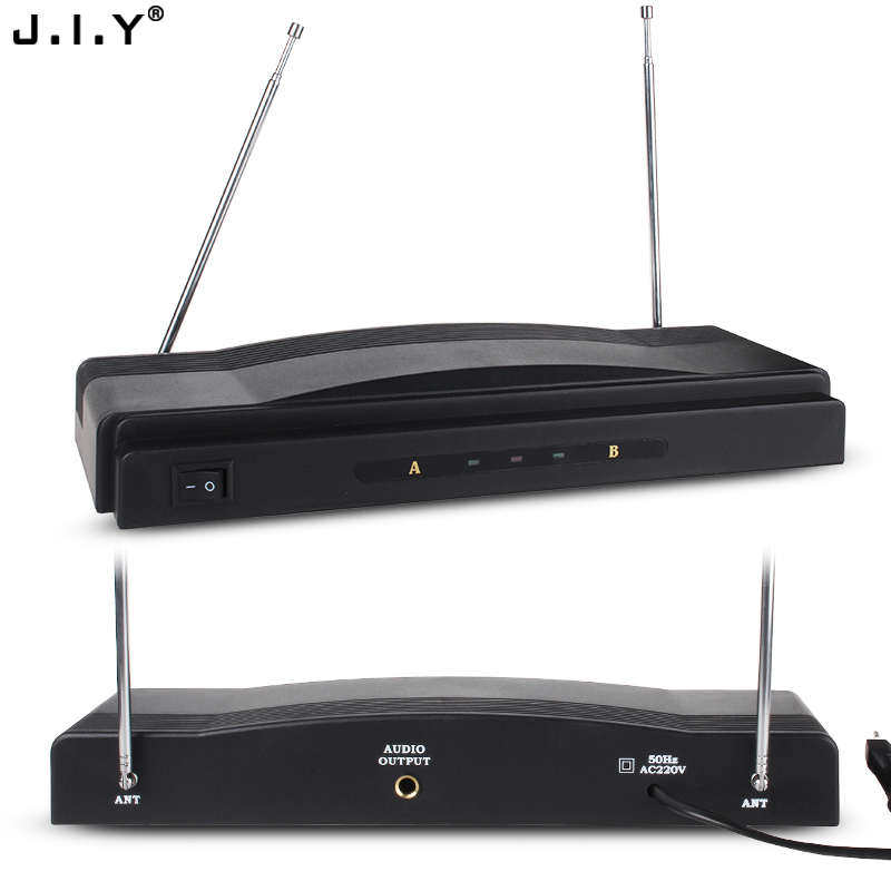 包邮金莺无线唱歌话筒咪　无线麦克风一拖二Ｋ歌舞台演出电脑音响