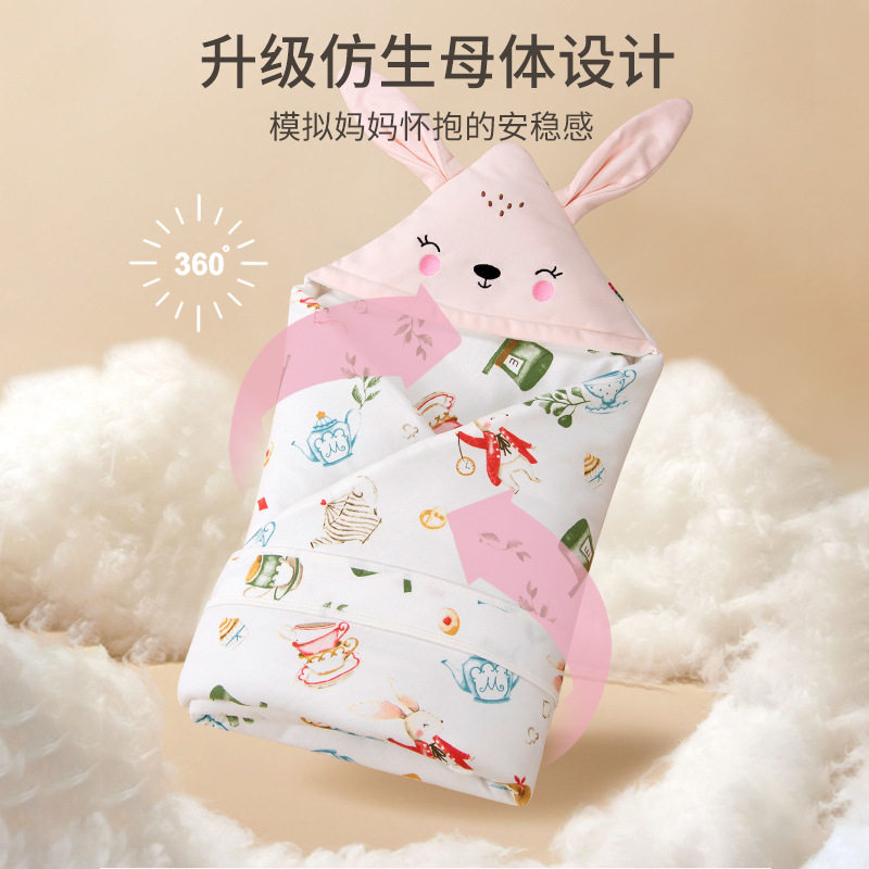 婴儿纯棉抱被产房包单外出保暖初