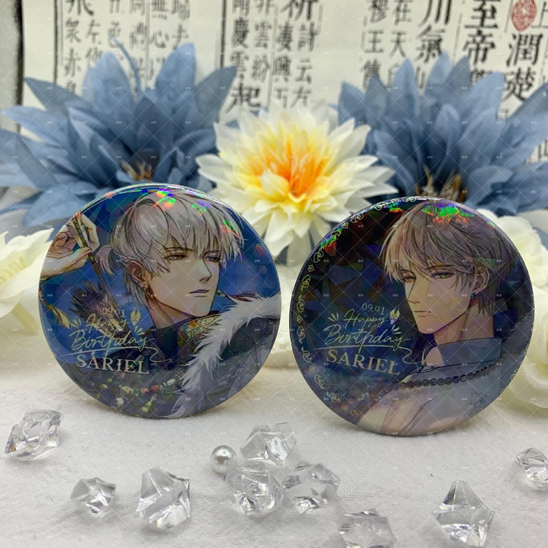 光与夜之恋周边色纸吧唧徽章明信片钥匙扣挂件萧逸齐司礼陆沉同人