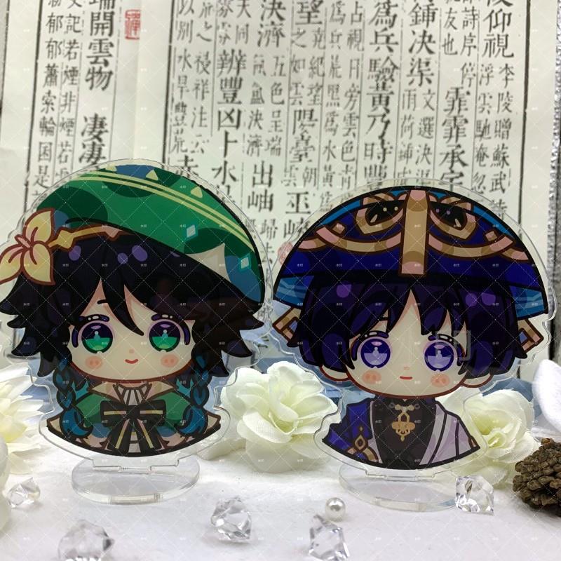 牌双面夹层立动漫周边原万叶钟枫离散兵胡桃二次元立牌摆件