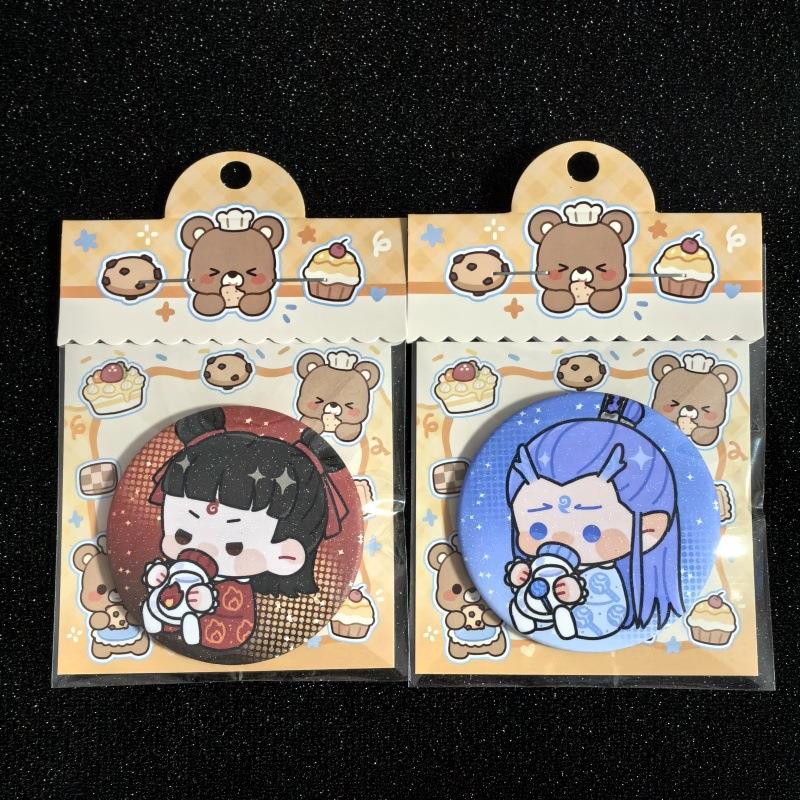 （画师授自权）原创周边制徽章胸针扎包谷子