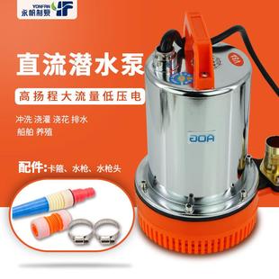 水泵潜水泵电瓶车48v12V72伏直流水泵微型家用水泵农用小型抽水机