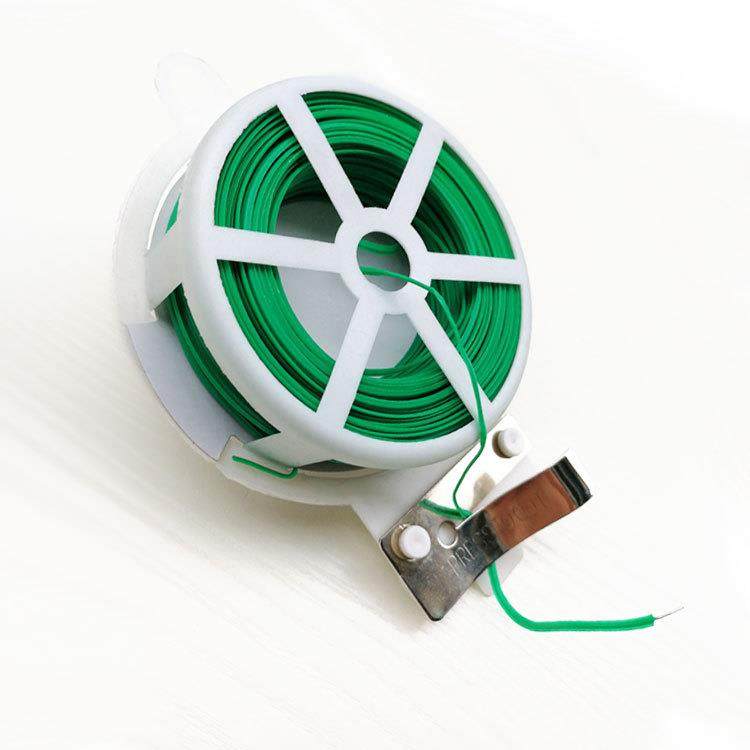 twist tie盘线园艺捆绑扎线 30米PE自带切割片花木捆扎园林扎丝