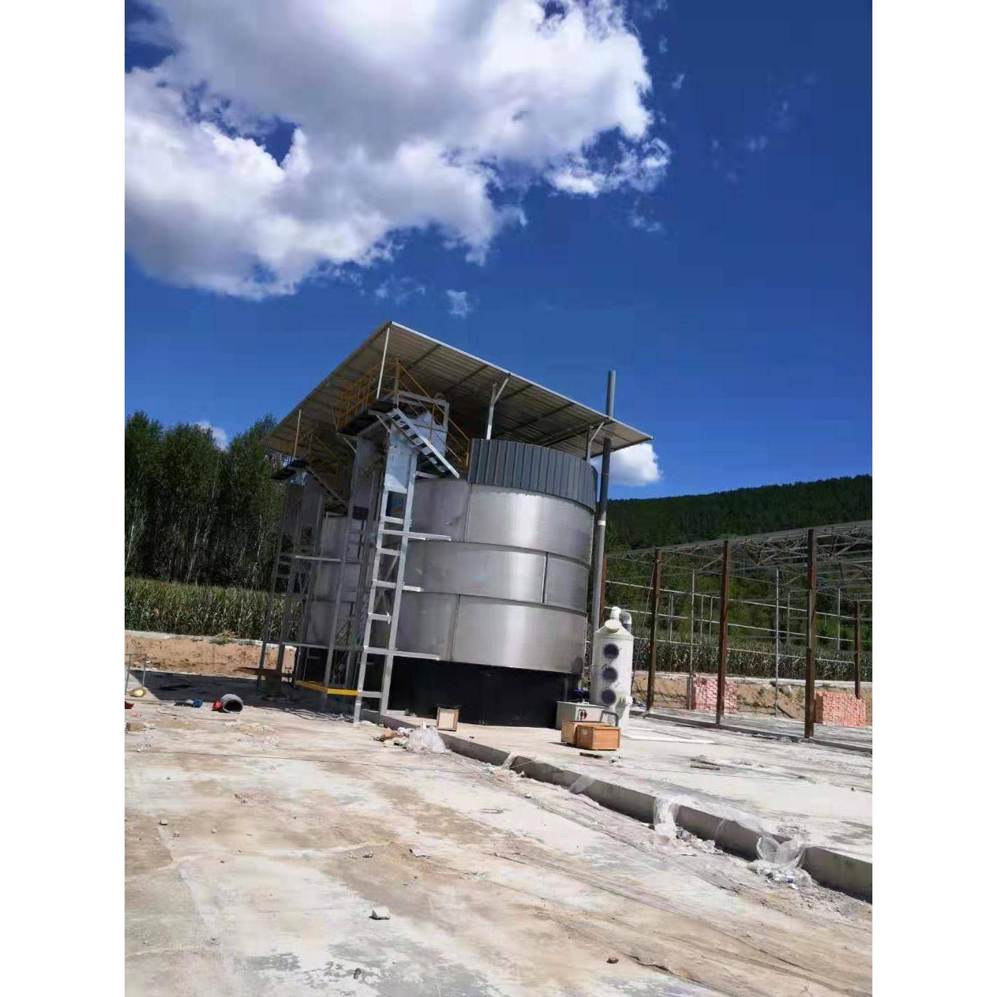 有机肥发酵罐一体机设备粪便厂家鸡粪猪粪智能一体机（100m3）