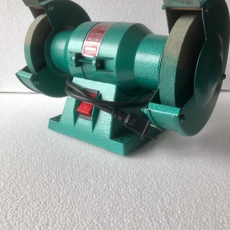 砂轮机沙轮抛光机台式家用小型两相电220V电动磨刀抛光切割工具