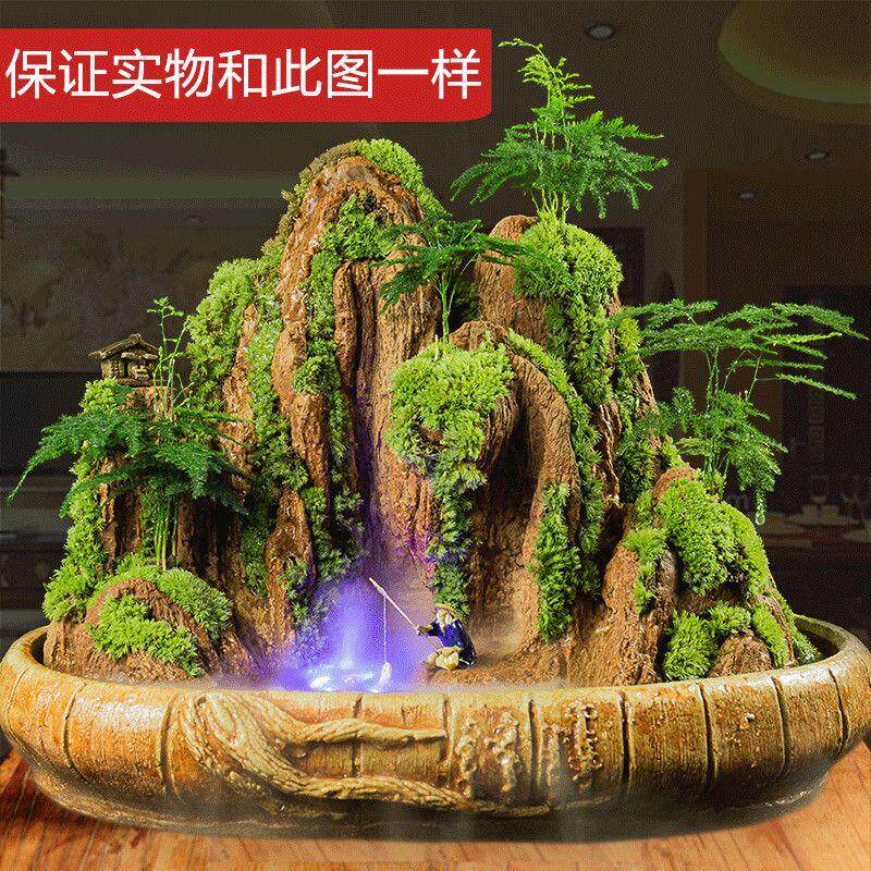 养好发货假山盆景奇石上