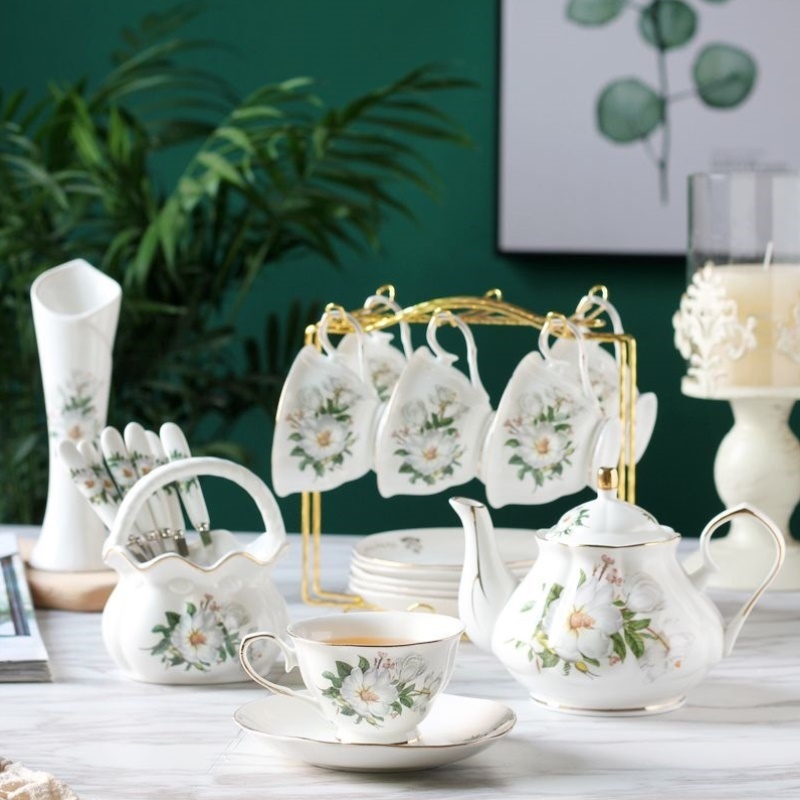 欧式茶具套装高档咖啡杯现代西式红茶茶杯轻奢家用陶瓷法式下午茶