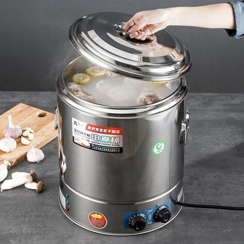 电热烧水桶卤肉加热蒸煮桶桶煮面炉煮饺子粥锅控温汤桶不锈钢烧汤