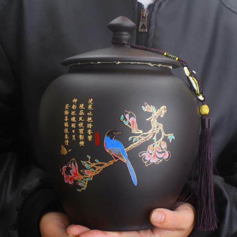 紫砂茶叶罐存子普洱茶饼